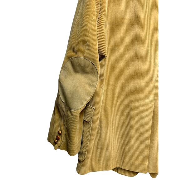 Romania Tan Corduroy Sports Jacket  Size 42 Vintage With Elbow pads - Picture 7 of 13